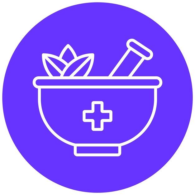 Vector vector design herbal treatment icon style