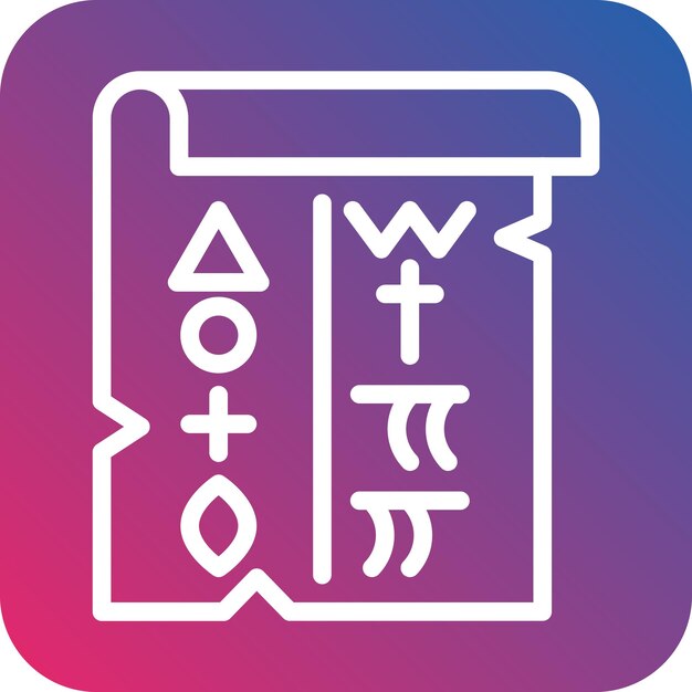 Vector vector design hieroglyph icon style