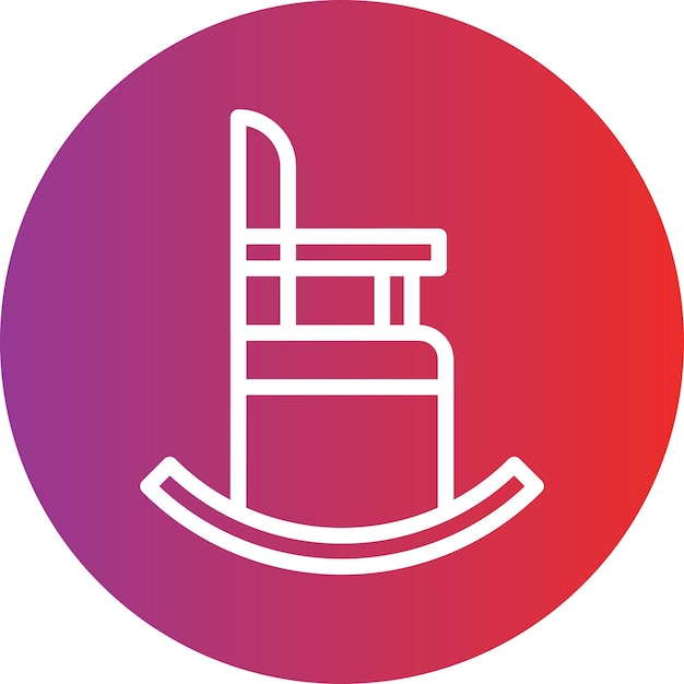 Vector Design High Chair Icon Style