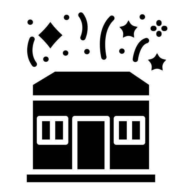 Vector Design Home Fireworks Icon Style