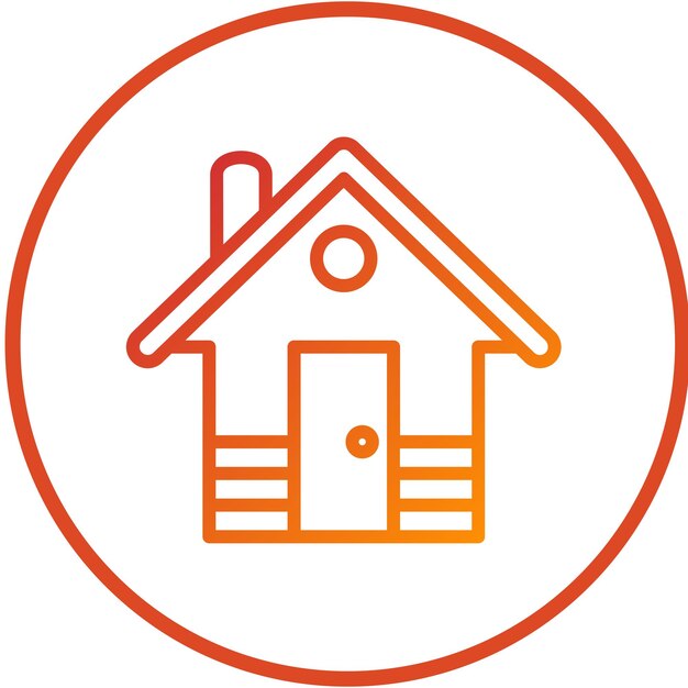 Vector Design Homes Applicatie Icon Stijl