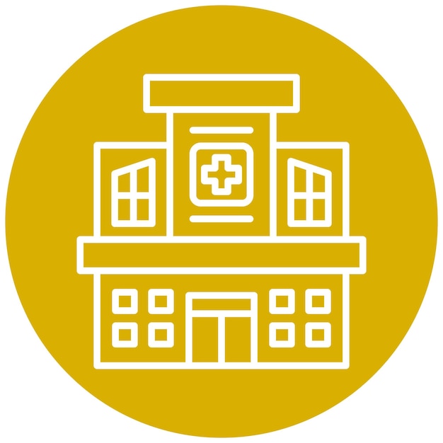 Vector Design Hospital Icon Style