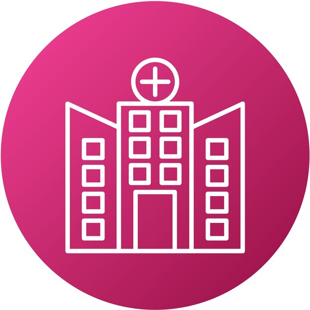 Vector Design Hospital Icon Style