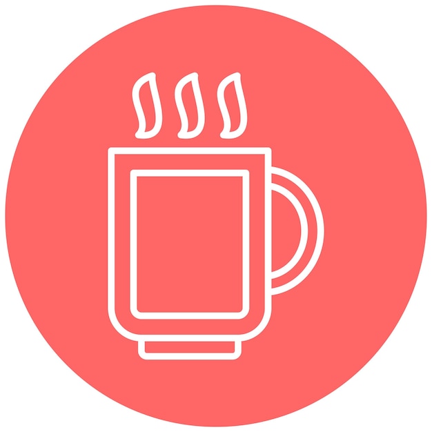 Vector vector design hot drink icon style