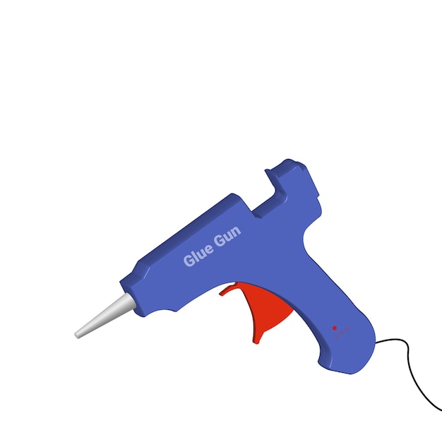 Vector vector design of hot glue gun