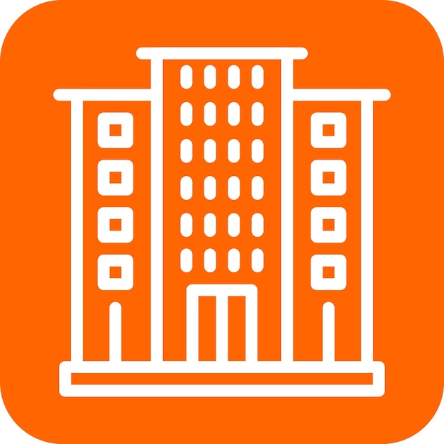 Vector Design Hotel Icon stijl