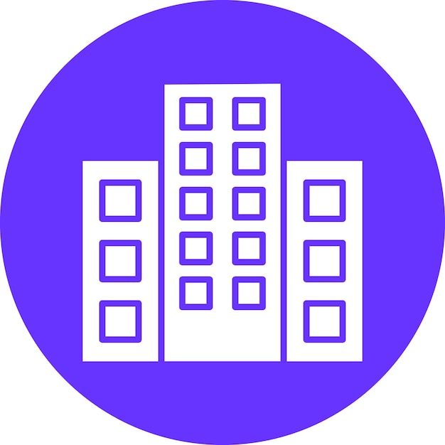 Vector Design Hotel Icon stijl