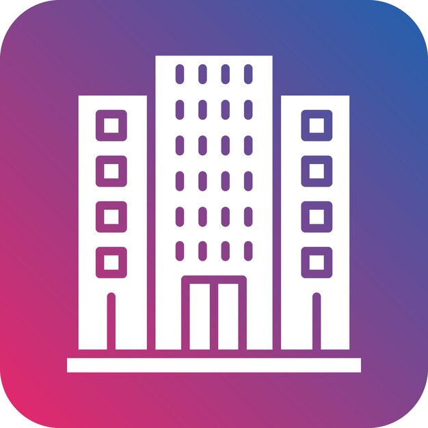 Vector Design Hotel Icon stijl