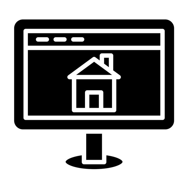 Vector Design House Website Icon Style