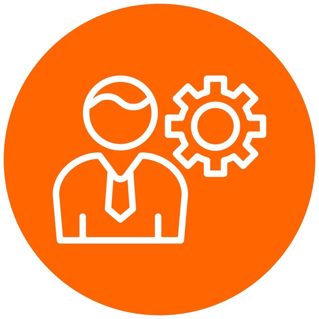 Vector Design HR Director Icon Stijl