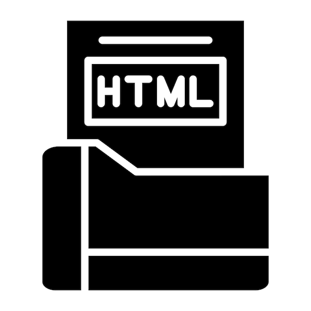 Vector Design Html File Icon Style