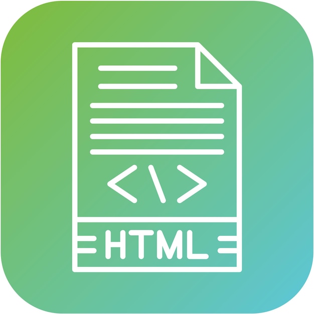 Vector Design HTML Icon Style