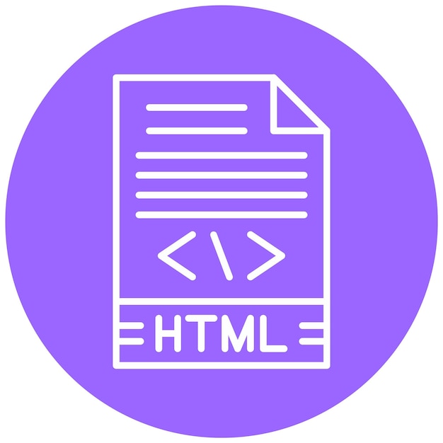 Vector Design HTML Icon Style