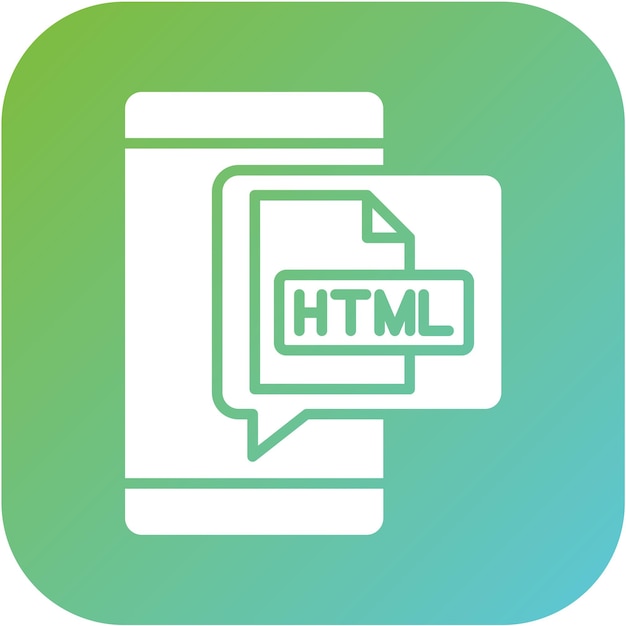 Vector vector design html icon style