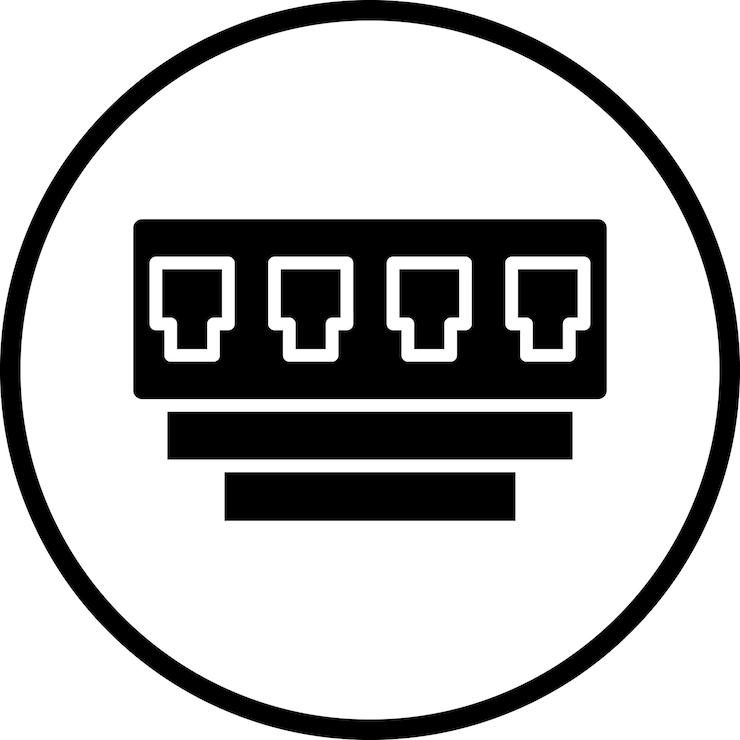 Vector vector design hub icon style