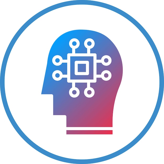 Vector Design Human Processor Icon Style