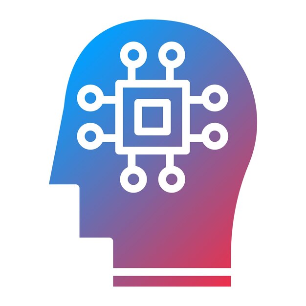 Vector Design Human Processor Icon Style