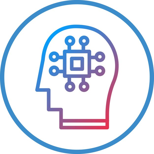 Vector Design Human Processor Icon Style