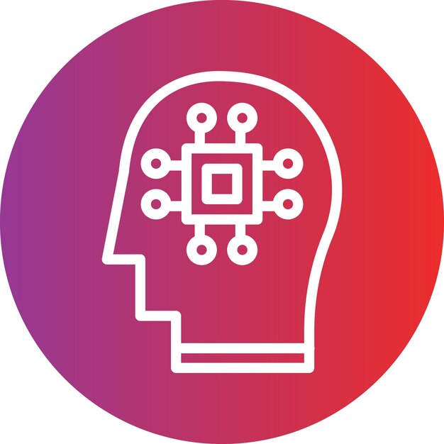 Vector Design Human Processor Icon Style