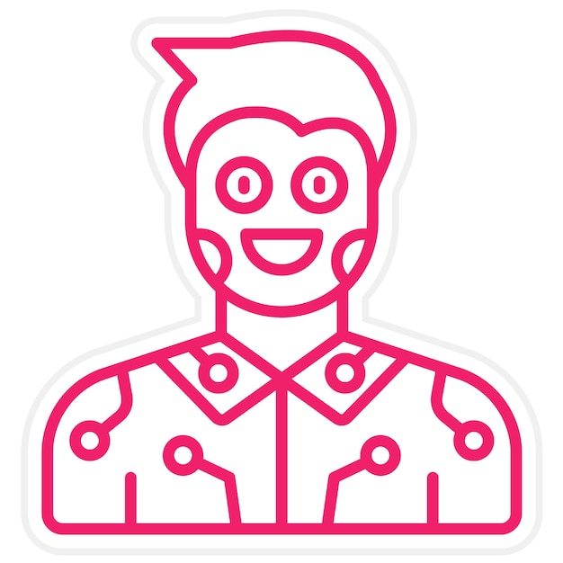 Vector Design Humanoid Icon Style