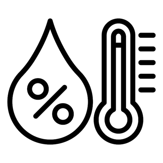 Vector design humidity icon style