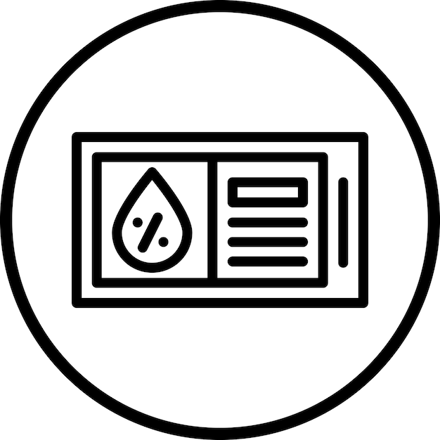 Vector Design Humidity Sensor Icon Style