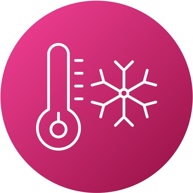 Vector design hypothermia icon style