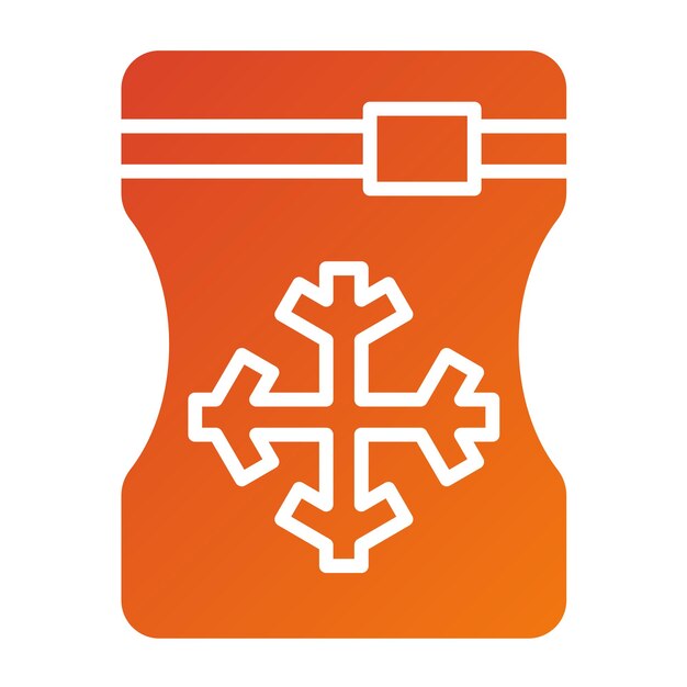 Vector Design Ice Bag Icon Style