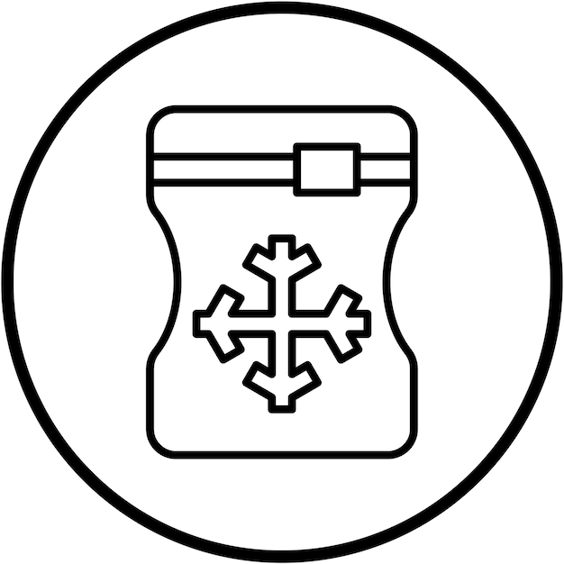 Vector Design Ice Bag Icon Style