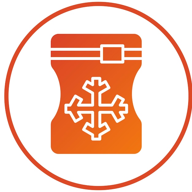 Vector Design Ice Bag Icon Style