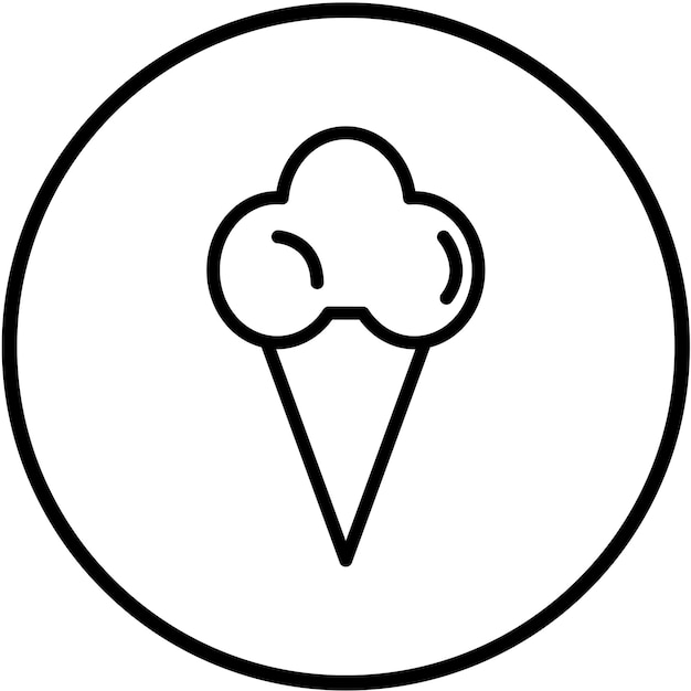 Vector Design Ice Cream Icon Icon Style