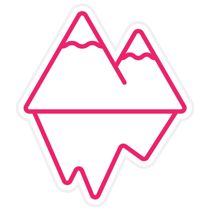 Vector vector design iceberg icon style