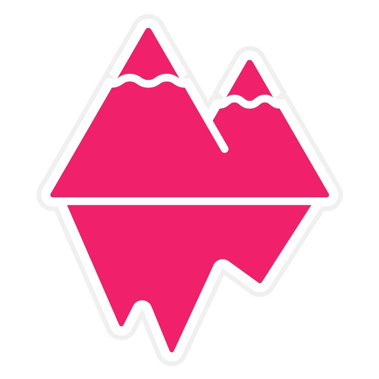 Vector vector design iceberg icon style