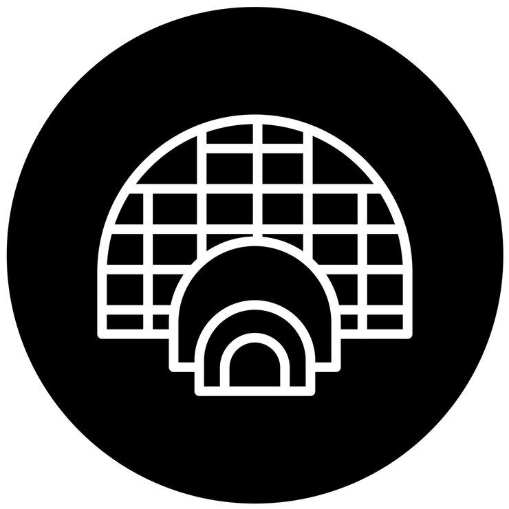 Vector vector design igloo icon style