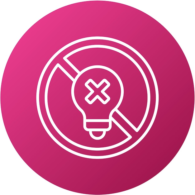 Vector Design Incandescent Light Bulb Icon Style