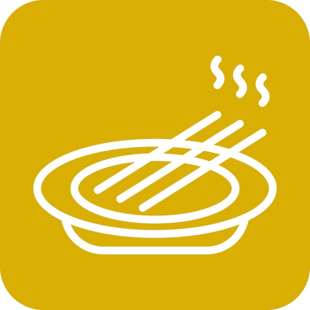 Vector Design Incense Icon Style
