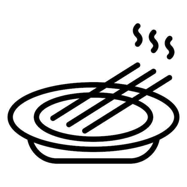 Vector Design Incense Icon Style
