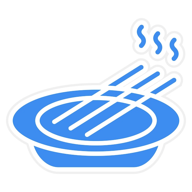 Vector Design Incense Icon Style
