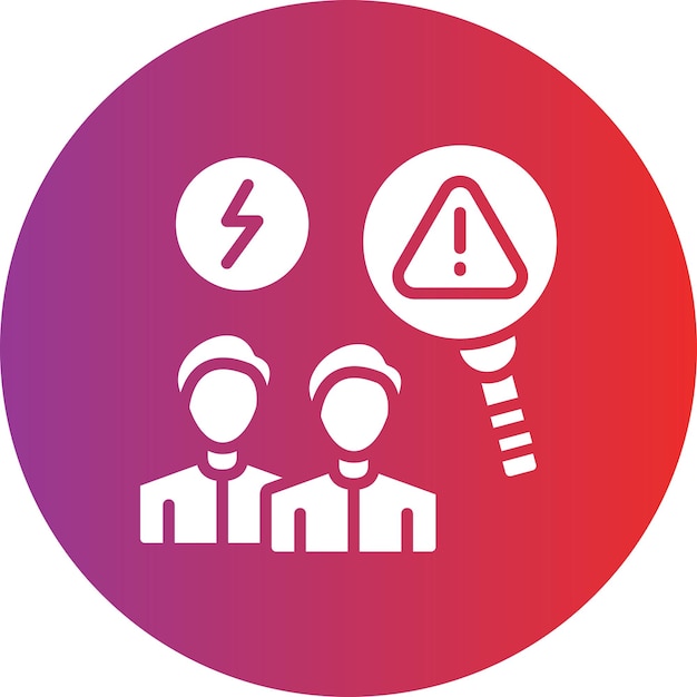 Vector Design Incident Coordination Icon Style