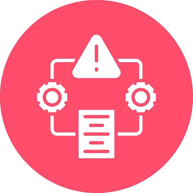 Vector vector design incident management icon style