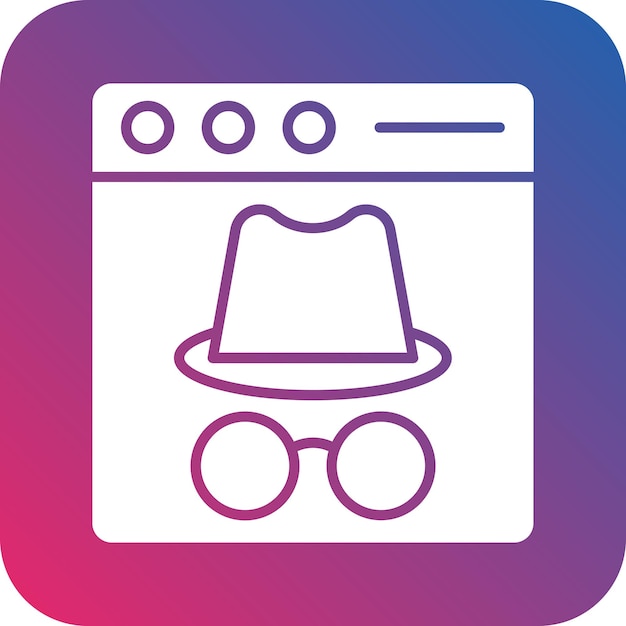 Vector design incognito icon style