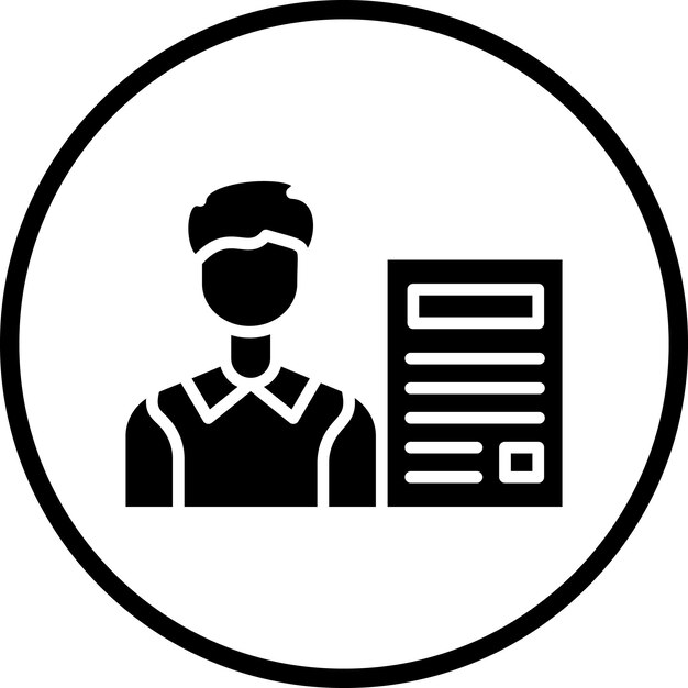 Vector design independent contractor icon style