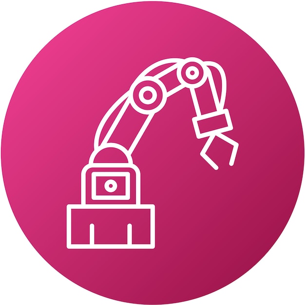 Vector vector design industrial robot icon style