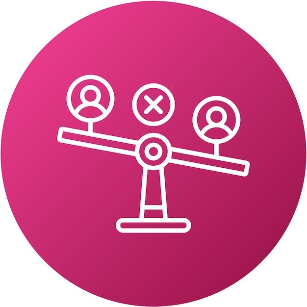 Vector Design Inequality Icon Style
