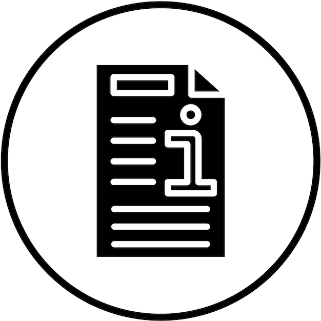 Информация о векторном дизайне Стиль иконы