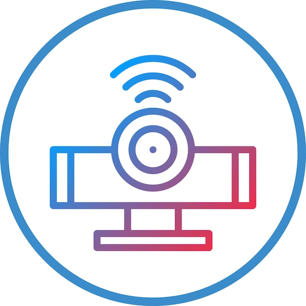 터 디자인 적외선 센서 아이콘 스타일