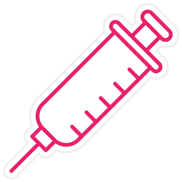 Vettore stile di icona delle iniezioni di progettazione vettoriale