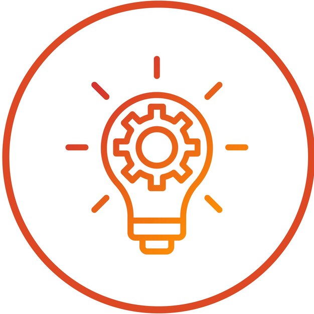 Vector Design Innovatie Lightbulb Icon Stijl