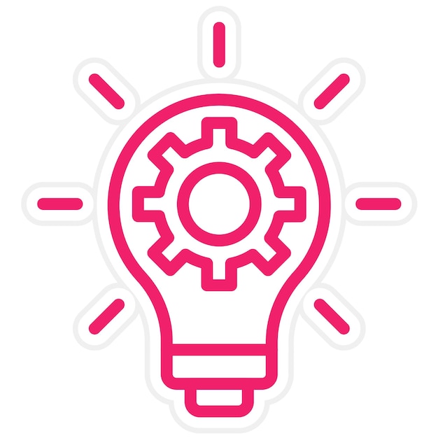 Vector Design Innovation Lightbulb Icon Style