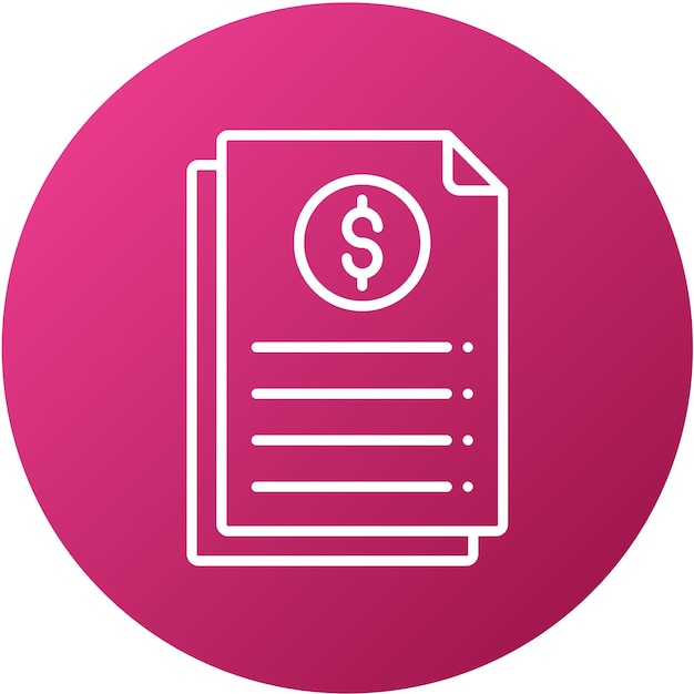 Vector Design Invoice Icon Style